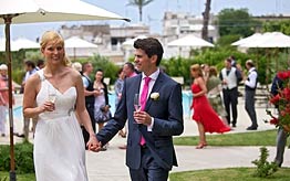 Garden wedding on Capri